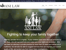 Tablet Screenshot of anilaw.com